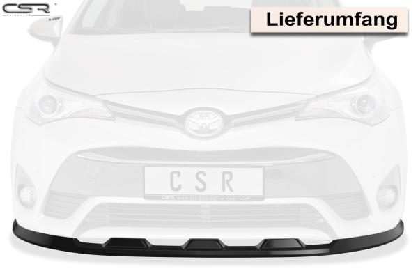 CSR Frontspoiler | Cup-Spoilerlippe mit ABE für Toyota Avensis (T27) CSL449-G Glossy schwarz Hochglanz (keine Lackierung erforderlich)