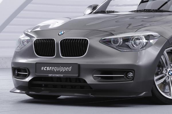 CSR Frontspoiler | Cup-Spoilerlippe mit ABE für BMW 1er F20 / F21 CSL450-C Carbon Look Hochglanz (keine Lackierung erforderlich)