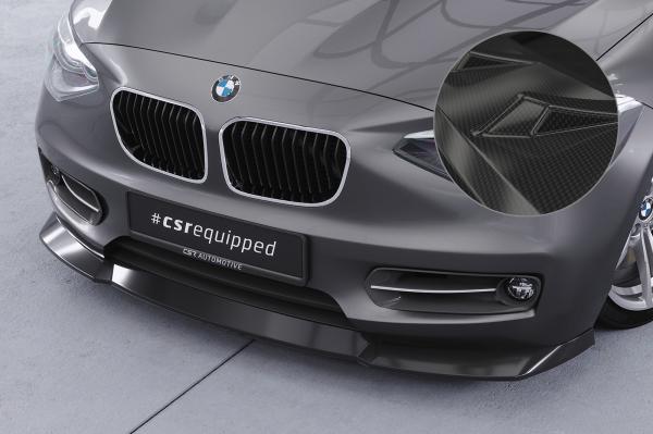 CSR Frontspoiler | Cup-Spoilerlippe mit ABE für BMW 1er F20 / F21 CSL450-C Carbon Look Hochglanz (keine Lackierung erforderlich)