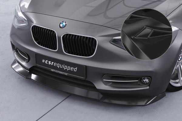 CSR Frontspoiler | Cup-Spoilerlippe mit ABE für BMW 1er F20 / F21 CSL450-G Glossy schwarz Hochglanz (keine Lackierung erforderlich)