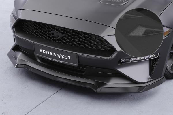 CSR Frontspoiler | Cup-Spoilerlippe mit ABE für Ford Mustang VI CSL452-S strukturiert schwarz matt (keine Lackierung erforderlich)