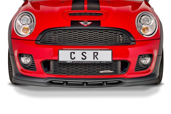 CSR Frontspoiler | Cup-Spoilerlippe mit ABE für Mini R56 John Cooper Works CSR-CSL454-L Lackierung erforderlich (unlackiert roh)