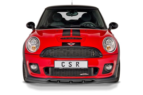 CSR Frontspoiler | Cup-Spoilerlippe mit ABE für Mini R56 John Cooper Works CSR-CSL454-L Lackierung erforderlich (unlackiert roh)