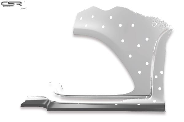 CSR Frontspoiler | Cup-Spoilerlippe mit ABE für Mercedes-Benz CLA C118/X118 AMG-Line CSL456-C Carbon Look Hochglanz (keine Lackierung erforderlich)