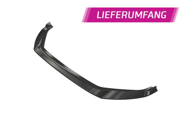 CSR Frontspoiler | Cup-Spoilerlippe mit ABE für VW Golf 7 CSL460-S strukturiert schwarz matt (keine Lackierung erforderlich)