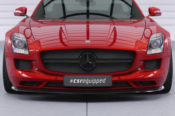 CSR Frontspoiler | Cup-Spoilerlippe mit ABE für Mercedes-Benz SLS AMG (197) CSL462-C Carbon Look Hochglanz (keine Lackierung erforderlich)