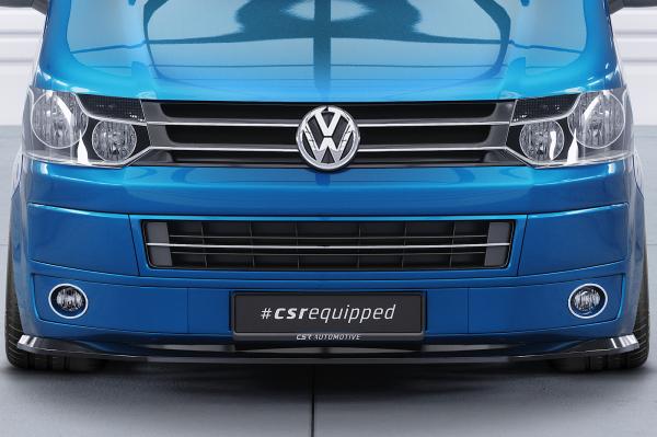 CSR Frontspoiler | Cup-Spoilerlippe mit ABE für VW T5 Bus CSL465-C Carbon Look Hochglanz (keine Lackierung erforderlich)