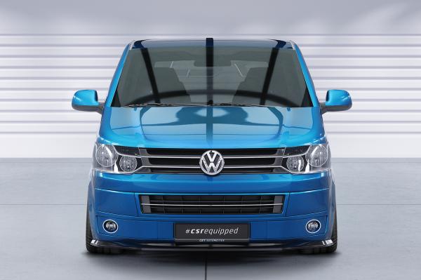 CSR Frontspoiler | Cup-Spoilerlippe mit ABE für VW T5 Bus CSL465-C Carbon Look Hochglanz (keine Lackierung erforderlich)