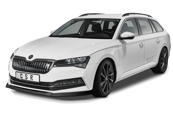 CSR Frontspoiler | Cup-Spoilerlippe mit ABE für Skoda Superb III (Typ 3V) CSL468-L Lackierung erforderlich (unlackiert roh)