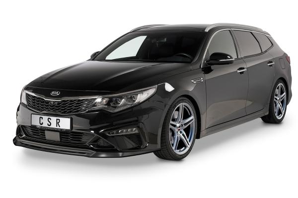 CSR Frontspoiler | Cup-Spoilerlippe mit ABE für Kia Optima (JF) GT/GT-Line CSL469-C Carbon Look Hochglanz (keine Lackierung erforderlich)