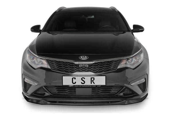 CSR Frontspoiler | Cup-Spoilerlippe mit ABE für Kia Optima (JF) GT/GT-Line CSL469-C Carbon Look Hochglanz (keine Lackierung erforderlich)