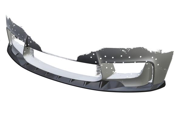 CSR Frontspoiler | Cup-Spoilerlippe mit ABE für BMW 1er E82 M Coupe CSL471-C Carbon Look Hochglanz (keine Lackierung erforderlich)