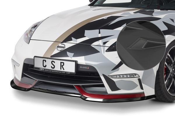 CSR Frontspoiler | Cup-Spoilerlippe mit ABE für Nissan 370Z Nismo CSL472-L Lackierung erforderlich (unlackiert roh)