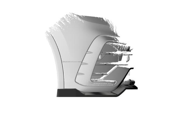 CSR Frontspoiler | Cup-Spoilerlippe mit ABE für VW Tiguan II (Typ AD1) R-Line CSL475-G Glossy schwarz Hochglanz (keine Lackierung erforderlich)