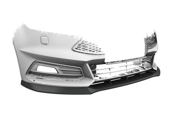 CSR Frontspoiler | Cup-Spoilerlippe mit ABE für Ford Focus MK3 ST Turnier CSL476-C Carbon Look Hochglanz (keine Lackierung erforderlich)