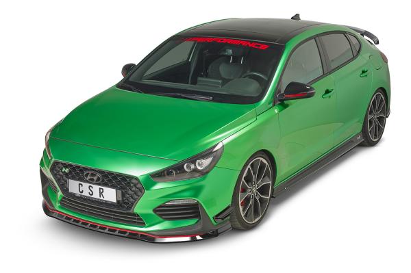 CSR Frontspoiler | Cup-Spoilerlippe mit ABE für Hyundai I30 (PD) N/N-Line CSL479-G Glossy schwarz Hochglanz (keine Lackierung erforderlich)