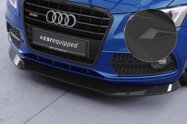 CSR Frontspoiler | Cup-Spoilerlippe mit ABE für Audi SQ5 (8R) CSL480-S strukturiert schwarz matt (keine Lackierung erforderlich)