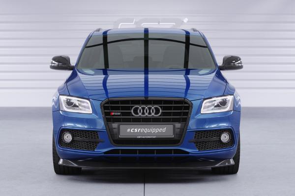 CSR Frontspoiler | Cup-Spoilerlippe mit ABE für Audi SQ5 (8R) CSL480-S strukturiert schwarz matt (keine Lackierung erforderlich)