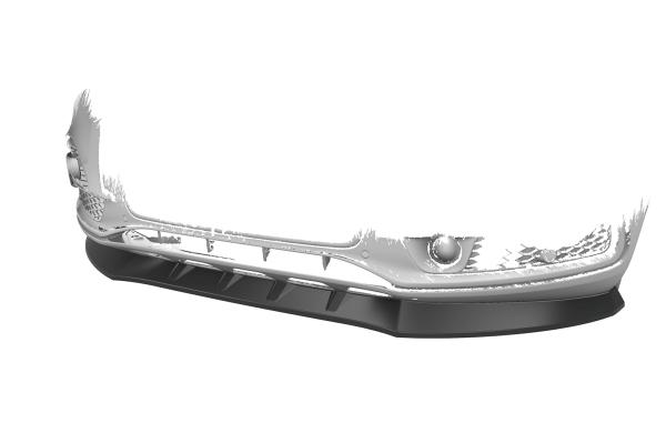 CSR Frontspoiler | Cup-Spoilerlippe mit ABE für Audi SQ5 (8R) CSL480-S strukturiert schwarz matt (keine Lackierung erforderlich)