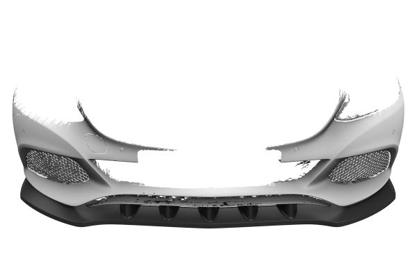 CSR Frontspoiler | Cup-Spoilerlippe mit ABE für Mercedes-Benz C-Klasse 205 CSL482-C Carbon Look Hochglanz (keine Lackierung erforderlich)