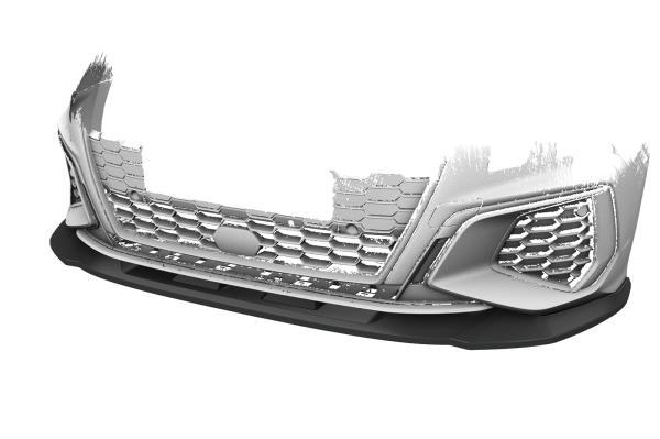 CSR Frontspoiler | Cup-Spoilerlippe mit ABE für Audi A3 8Y S-Line / S3 8Y CSL483-C Carbon Look Hochglanz (keine Lackierung erforderlich)
