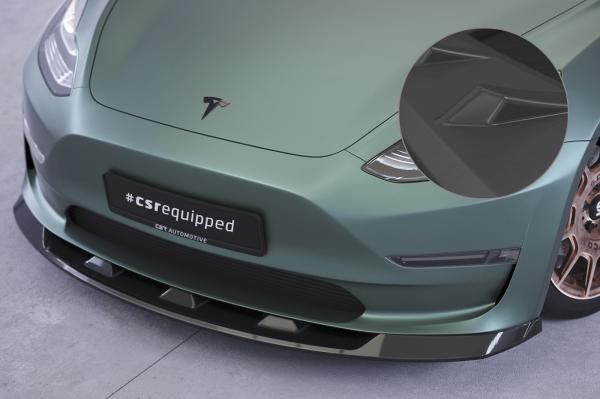 CSR Frontspoiler | Cup-Spoilerlippe mit ABE für Tesla Model 3 CSL484-L Lackierung erforderlich (unlackiert roh)