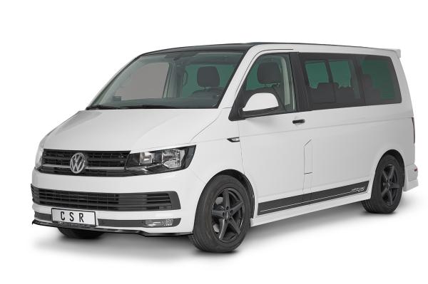CSR Frontspoiler | Cup-Spoilerlippe mit ABE für VW T6 Bus CSL486-C Carbon Look Hochglanz (keine Lackierung erforderlich)