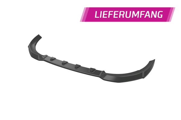 CSR Frontspoiler | Cup-Spoilerlippe mit ABE für Fiat 500 Abarth 595 CSL487-G Glossy schwarz Hochglanz (keine Lackierung erforderlich)