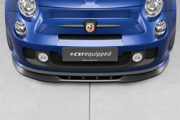 CSR Frontspoiler | Cup-Spoilerlippe mit ABE für Fiat 500 Abarth 595 CSL490-G Glossy schwarz Hochglanz (keine Lackierung erforderlich)