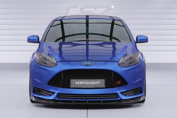 CSR Frontspoiler | Cup-Spoilerlippe mit ABE für Ford Focus MK3 ST CSL491-G Glossy schwarz Hochglanz (keine Lackierung erforderlich)