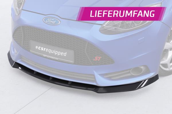 CSR Frontspoiler | Cup-Spoilerlippe mit ABE für Ford Focus MK3 ST CSL491-G Glossy schwarz Hochglanz (keine Lackierung erforderlich)