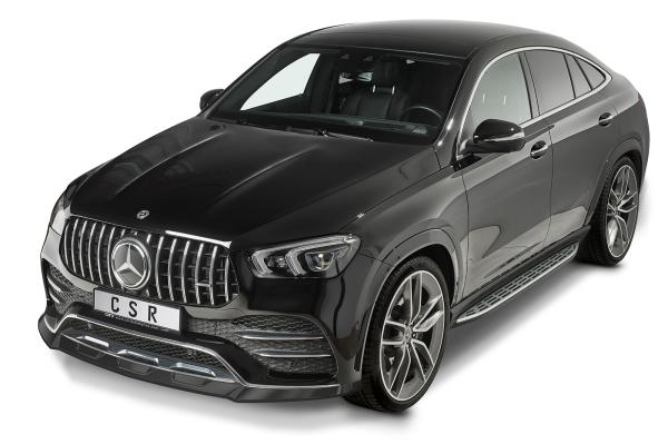 CSR Frontspoiler | Cup-Spoilerlippe mit ABE für Mercedes-Benz GLE C167 AMG-Line CSL492-C Carbon Look Hochglanz (keine Lackierung erforderlich)