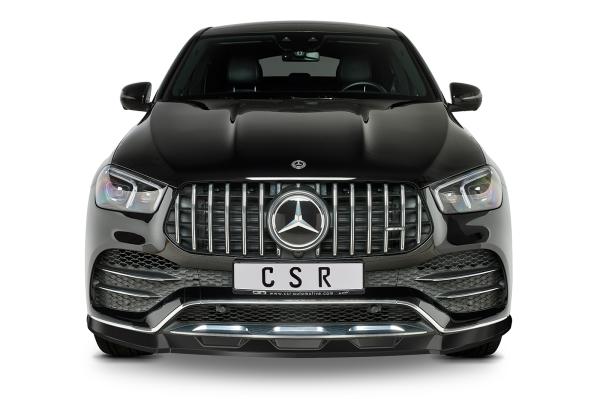 CSR Frontspoiler | Cup-Spoilerlippe mit ABE für Mercedes-Benz GLE C167 AMG-Line CSL492-C Carbon Look Hochglanz (keine Lackierung erforderlich)