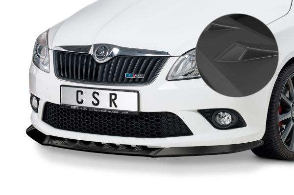 CSR Frontspoiler | Cup-Spoilerlippe mit ABE für Skoda Fabia 2 RS (Typ 5J) CSL493-L Lackierung erforderlich (unlackiert roh)