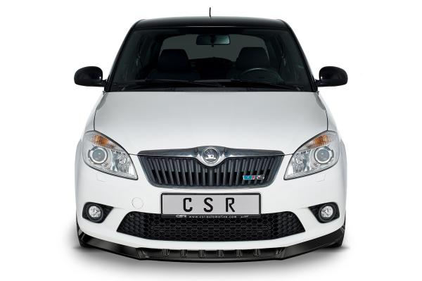 CSR Frontspoiler | Cup-Spoilerlippe mit ABE für Skoda Fabia 2 RS (Typ 5J) CSL493-L Lackierung erforderlich (unlackiert roh)