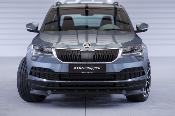 CSR Frontspoiler | Cup-Spoilerlippe mit ABE für Skoda Karoq CSL495-S strukturiert schwarz matt (keine Lackierung erforderlich)