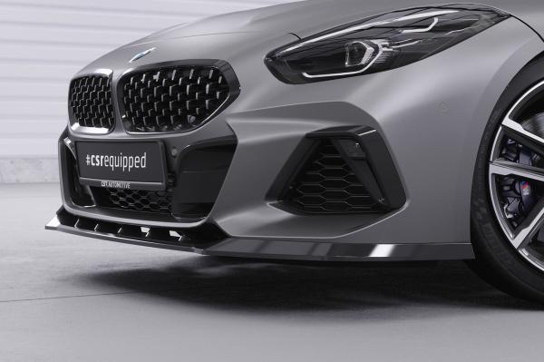 CSR Frontspoiler | Cup-Spoilerlippe mit ABE für BMW Z4 (G29) M-Paket/M40i CSL498-G Glossy schwarz Hochglanz (keine Lackierung erforderlich)