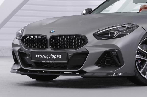 CSR Frontspoiler | Cup-Spoilerlippe mit ABE für BMW Z4 (G29) M-Paket/M40i CSL498-G Glossy schwarz Hochglanz (keine Lackierung erforderlich)