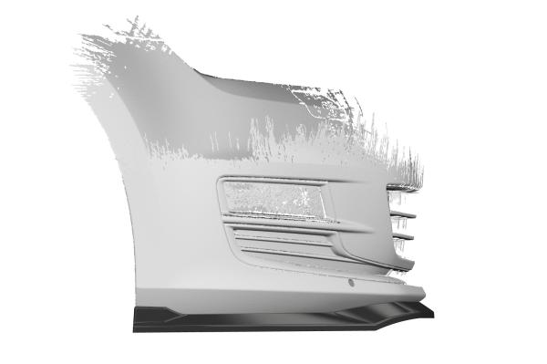 CSR Frontspoiler | Cup-Spoilerlippe mit ABE für VW Golf 7 CSL500-G Glossy schwarz Hochglanz (keine Lackierung erforderlich)