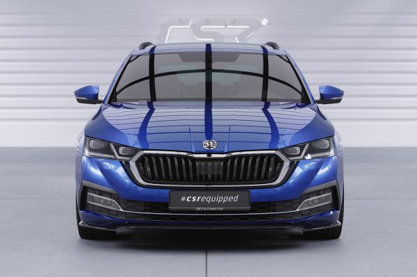 CSR Frontspoiler | Cup-Spoilerlippe mit ABE für Skoda Octavia 4 CSL501-G Glossy schwarz Hochglanz (keine Lackierung erforderlich)