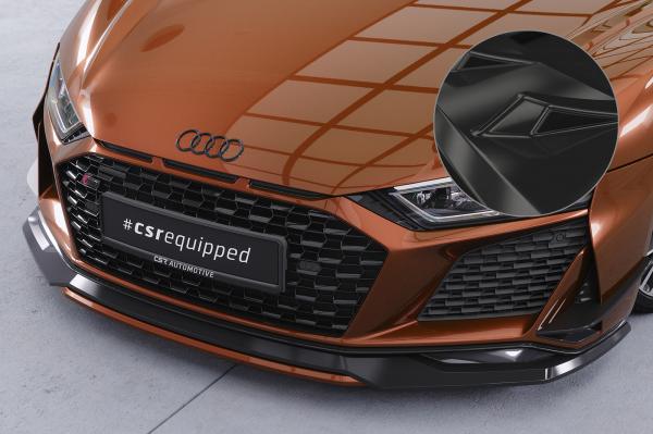 CSR Frontspoiler | Cup-Spoilerlippe mit ABE für Audi R8 (Typ 4S) CSL502-G Glossy schwarz Hochglanz (keine Lackierung erforderlich)