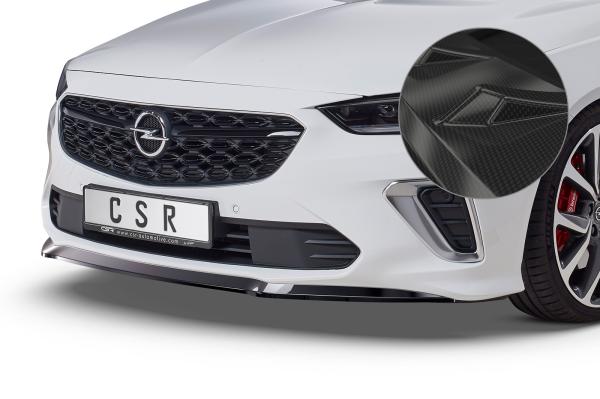 CSR Frontspoiler | Cup-Spoilerlippe mit ABE für Opel Insignia B Gsi CSL505-C Carbon Look Hochglanz (keine Lackierung erforderlich)