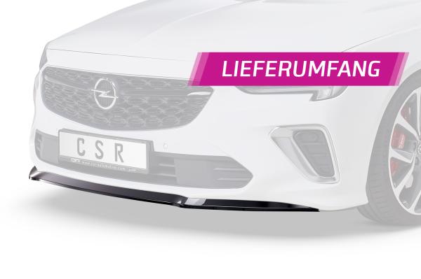 CSR Frontspoiler | Cup-Spoilerlippe mit ABE für Opel Insignia B Gsi CSL505-C Carbon Look Hochglanz (keine Lackierung erforderlich)