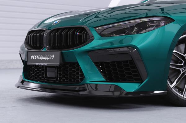 CSR Frontspoiler | Cup-Spoilerlippe mit ABE für BMW M8 Competition (F91/F92/F93) CSL508-S strukturiert schwarz matt (keine Lackierung erforderlich)