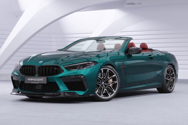 CSR Frontspoiler | Cup-Spoilerlippe mit ABE für BMW M8 Competition (F91/F92/F93) CSL508-S strukturiert schwarz matt (keine Lackierung erforderlich)