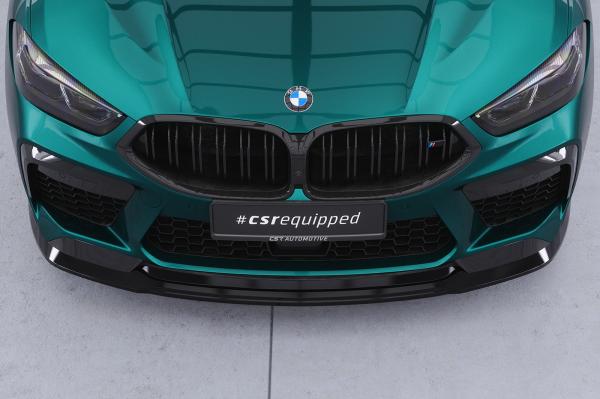 CSR Frontspoiler | Cup-Spoilerlippe mit ABE für BMW M8 Competition (F91/F92/F93) CSL508-S strukturiert schwarz matt (keine Lackierung erforderlich)