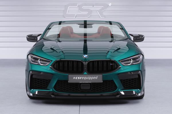CSR Frontspoiler | Cup-Spoilerlippe mit ABE für BMW M8 Competition (F91/F92/F93) CSL508-S strukturiert schwarz matt (keine Lackierung erforderlich)
