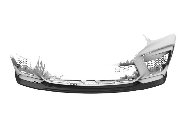 CSR Frontspoiler | Cup-Spoilerlippe mit ABE für BMW M8 Competition (F91/F92/F93) CSL508-S strukturiert schwarz matt (keine Lackierung erforderlich)