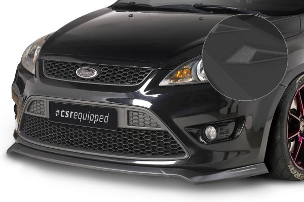 CSR Frontspoiler | Cup-Spoilerlippe mit ABE für Ford Focus MK2 ST CSL509-S strukturiert schwarz matt (keine Lackierung erforderlich)