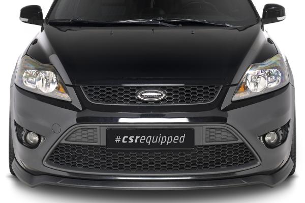 CSR Frontspoiler | Cup-Spoilerlippe mit ABE für Ford Focus MK2 ST CSL509-G Glossy schwarz Hochglanz (keine Lackierung erforderlich)